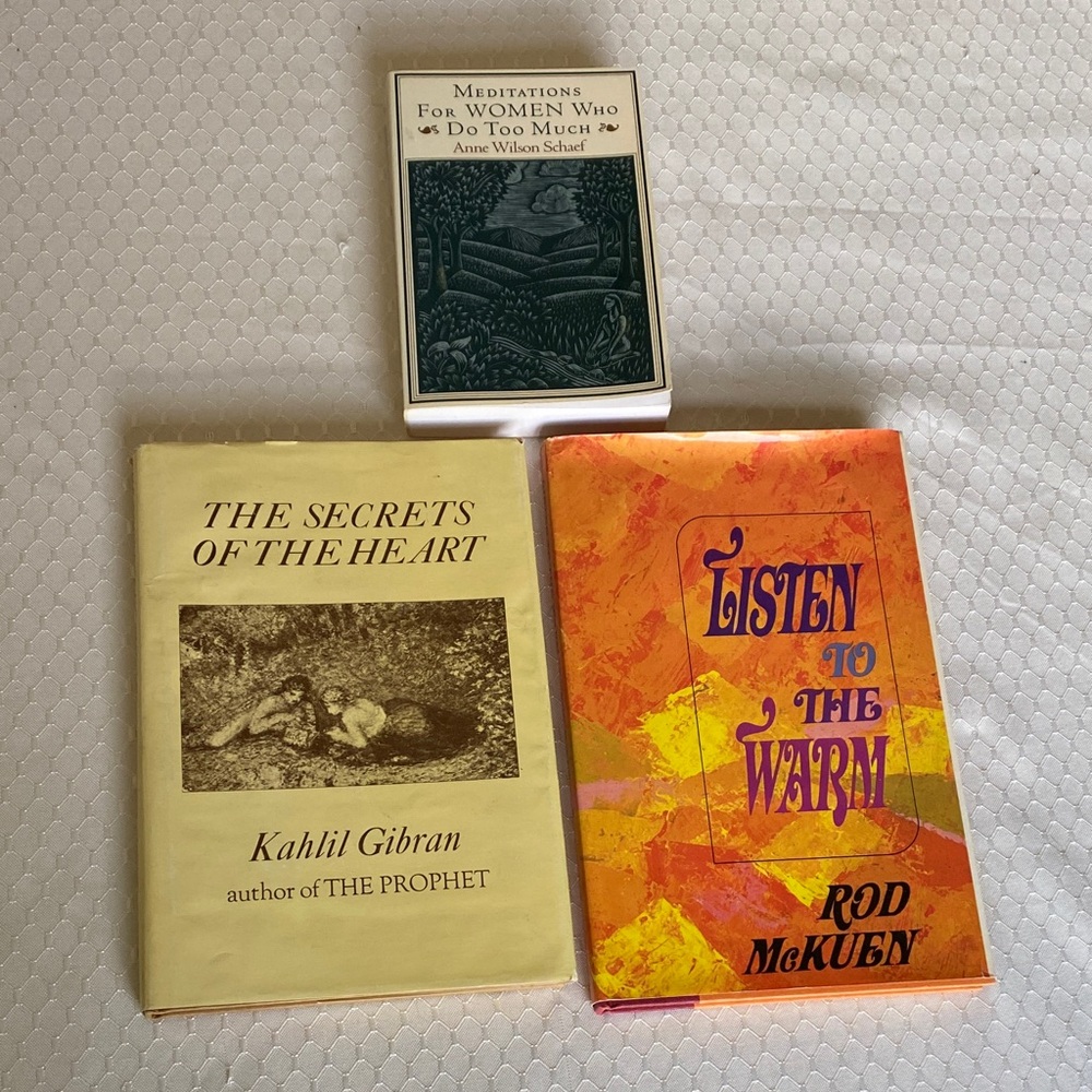 3 Sentimental Books -Meditations For Women Who Do Too Much, Secrets Of The . . .
